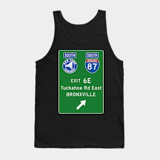 New York Thruway Southbound Exit 6E: Tuckahoe Road East Bronxville Tank Top